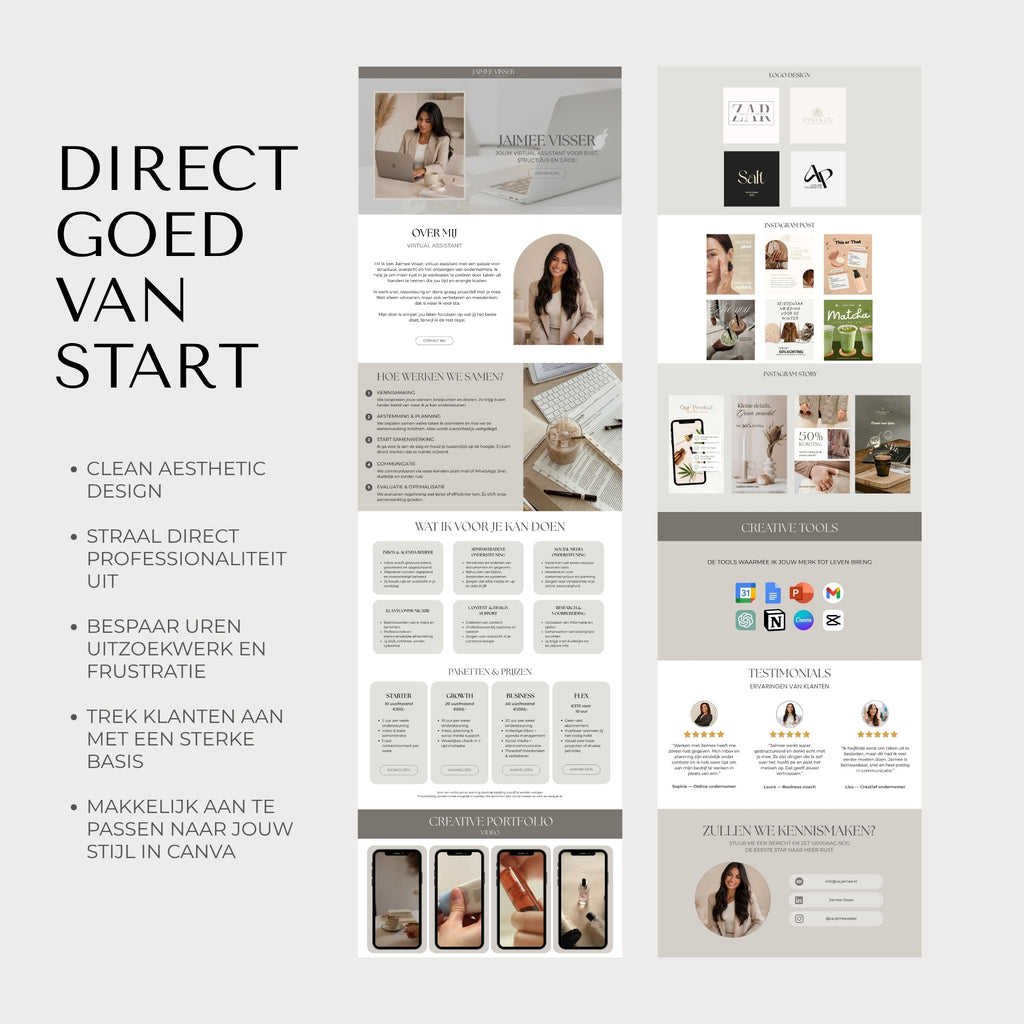 Minimal Portfolio Website | Jouw snelle start naar een professioneel portfolio