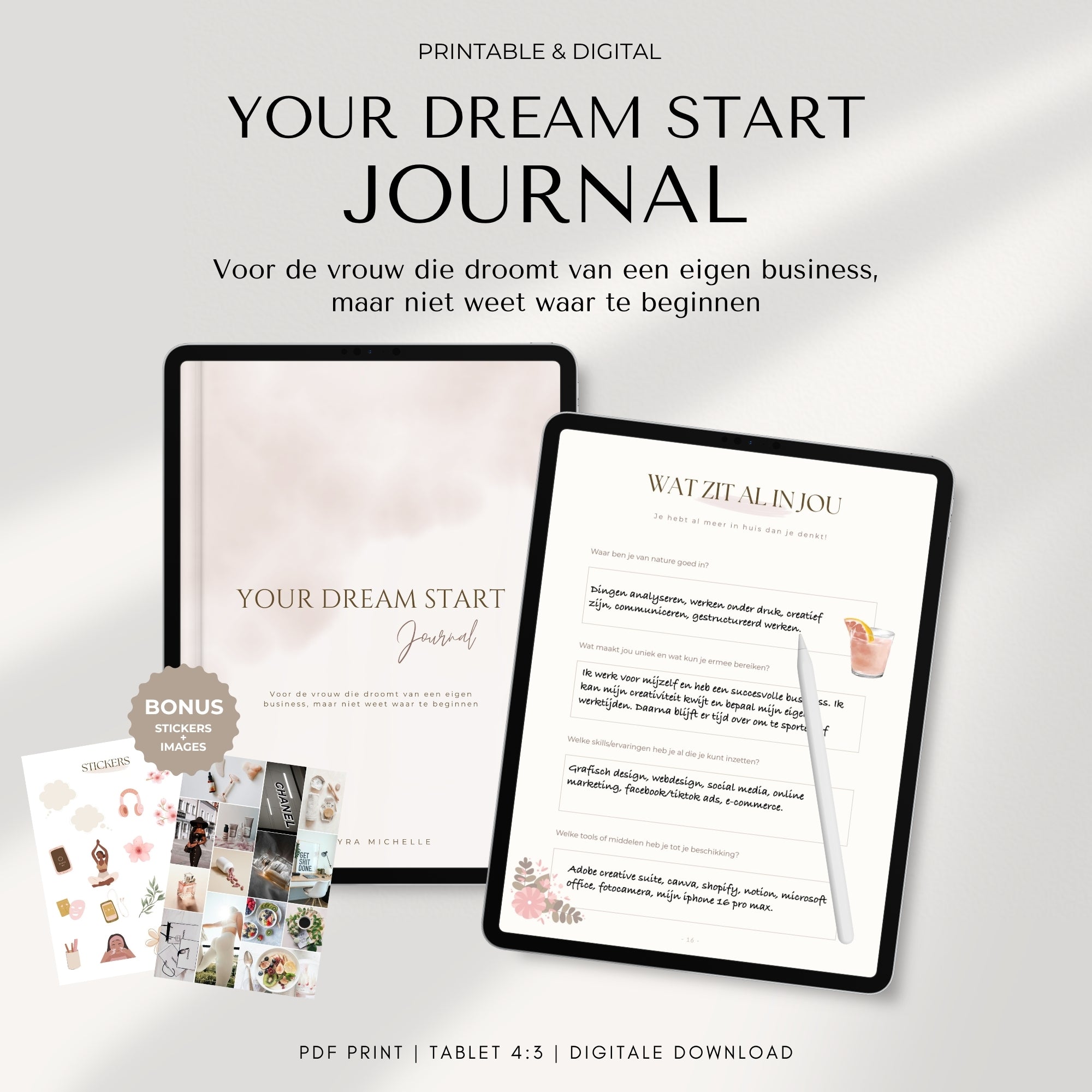 Your Dream Start Journal | Voor ondernemers die willen starten!