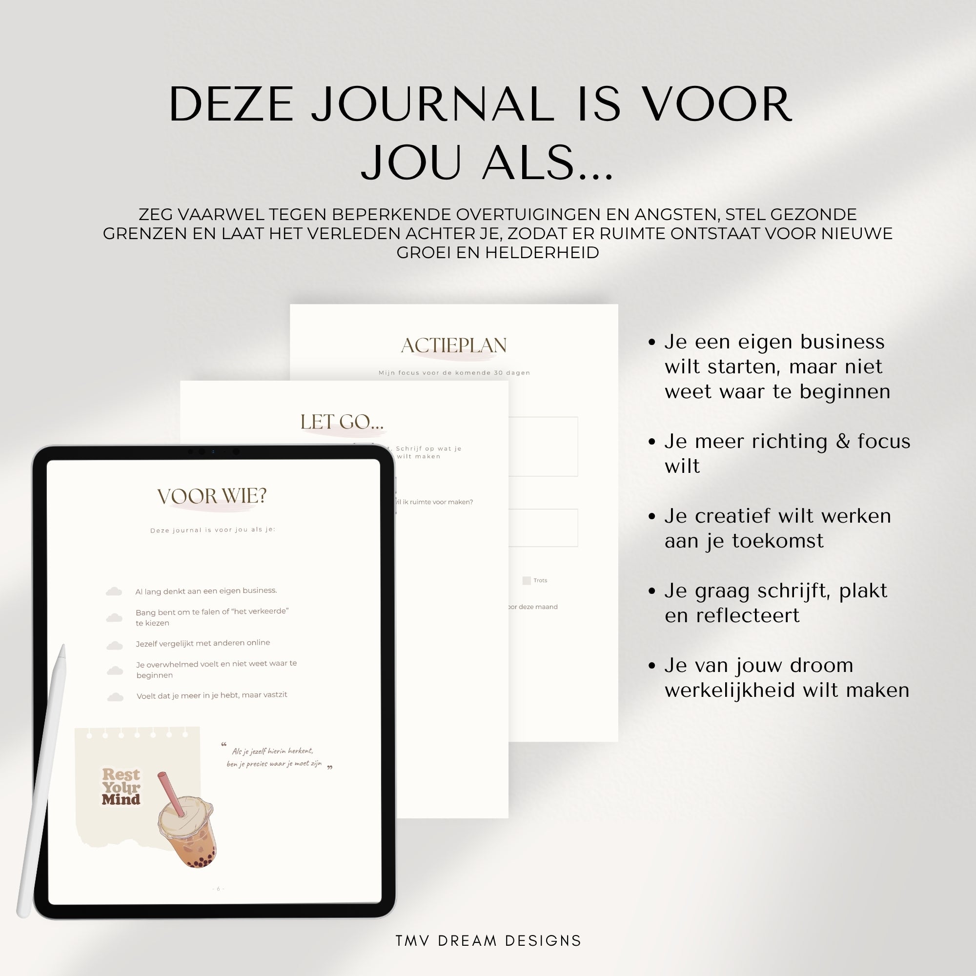 Your Dream Start Journal | Voor ondernemers die willen starten!