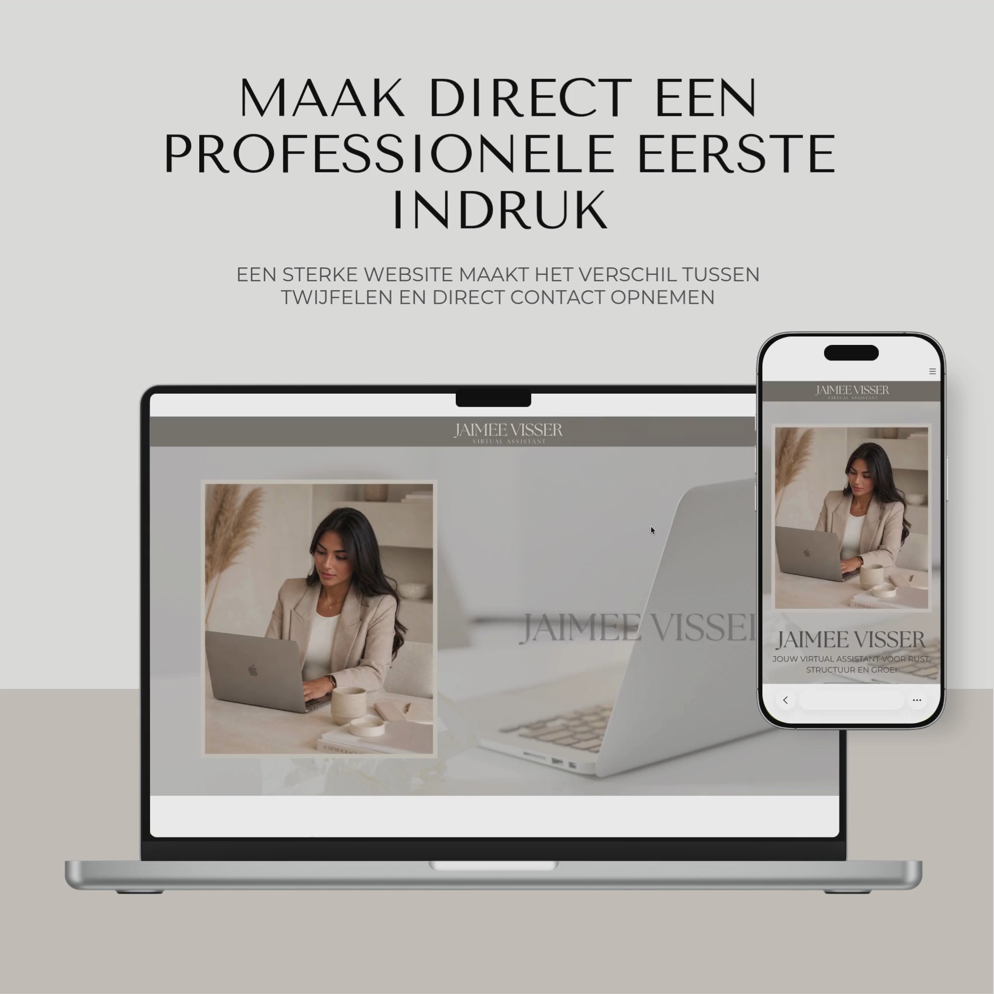 Minimal Portfolio Website | Jouw snelle start naar een professioneel portfolio