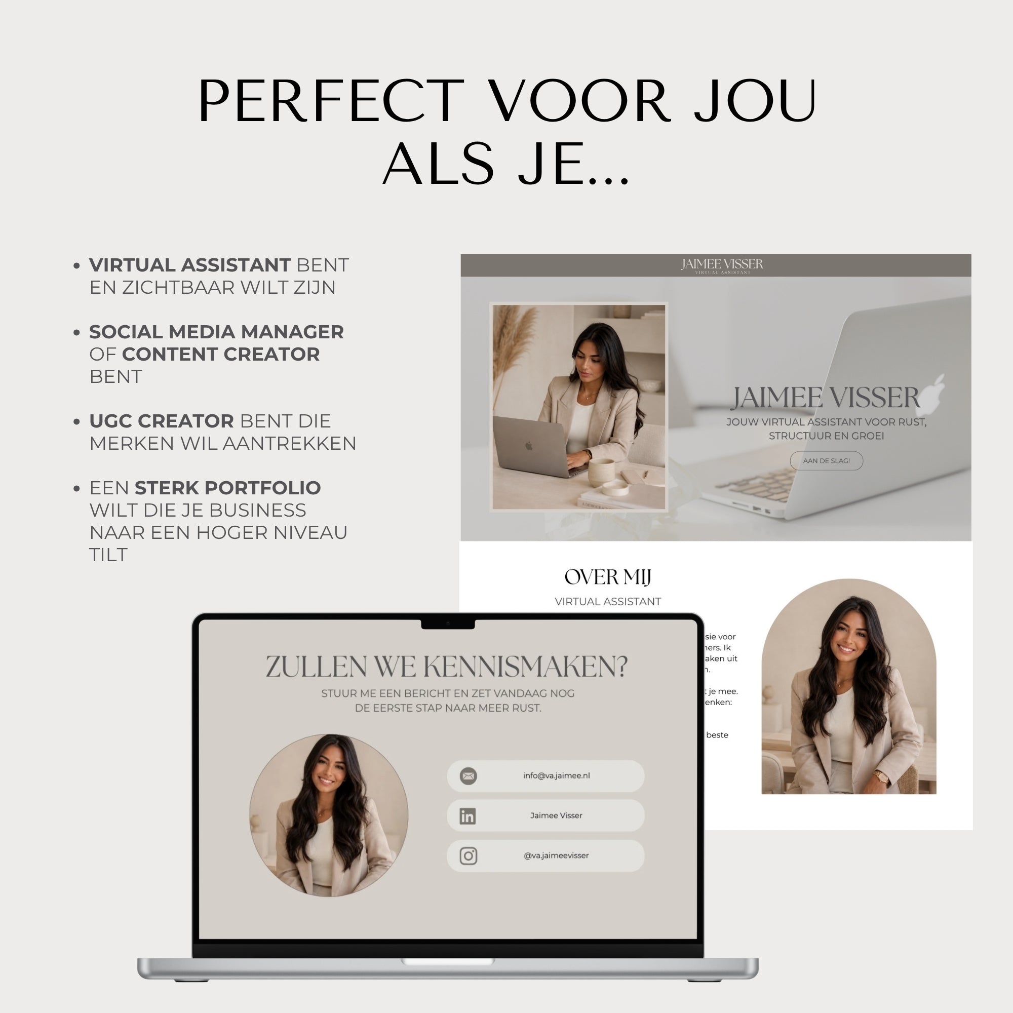 Minimal Portfolio Website | Jouw snelle start naar een professioneel portfolio